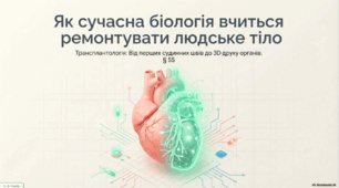Презентація на тему "Трансплантація тканин та органів у людини". 10 клас