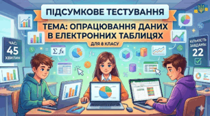 Опрацювання даних у електронних таблицях