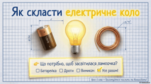 Презентація на тему "Як скласти електричне коло"