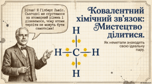 Презентація «Ковалентний хімічний зв'язок: Мистецтво ділитися»