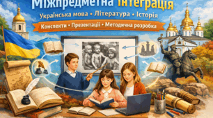 "Міжпредметна інтеграція: готовий комплект (урок + презентації + конспекти) для розвитку критичного мислення"