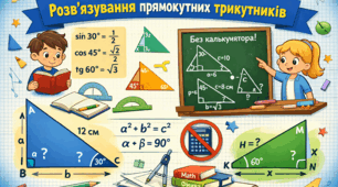 Самостійна робота "Розв'язування прямокутних трикутників"