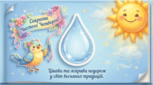 9 квітня - ранкова зустріч. Чистий четвер.
