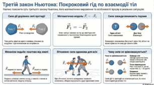 Презентація по темі: "Третій закон Ньютона. Дія та протидія"