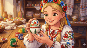 Читання вірша К.Перелісної "Писанка"