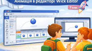 Анімація в редакторі анімацій Wick Editor. + файл практичного завдання