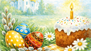 Шаблон Великоднього листа-листівки для воїнів ЗСУ