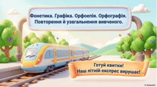 Фонетика. Графіка. Орфоепія. Орфографія. Повторення й узагальнення в кінці року
