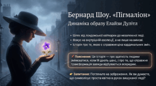 Динаміка образу Елайзи Дулітл. За твором Бернарда Шоу «Пігмаліон» - презентація до уроку, 9 клас, НУШ