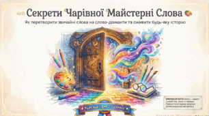 Секрети чарівної майстерні слова. Як перетворити звичайні слова на слова-діаманти та оживити будь-яку історію.