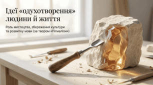 Ідеї «одухотворення» людини й життя засобами мистецтва, збереження національної культури, розвитку мови за твором Бернарда Шоу «Пігмаліон» - презентація до уроку, 9 клас, НУШ