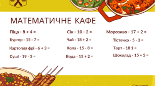 Дидактична гра "Математичне кафе"