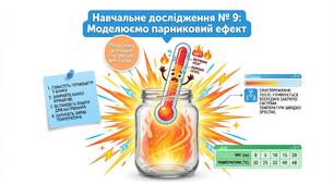 Презентація з хімії: НАВЧАЛЬНЕ ДОСЛІДЖЕННЯ № 9 «Моделюємо парниковий ефект». 8 клас НУШ