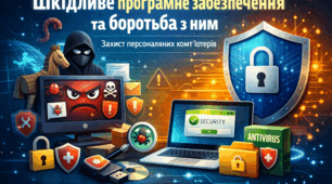 Шкідливе програмне забезпечення та боротьба з ним.  Основні дії для захисту персональних комп’ютерів від шкідливого програмного забезпечення.