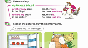 Food in the Fridge and Basket: Practising “There is / There are” and “Is there any / Are there any” QuickMinds 3 Unit 8