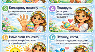 Пальчикова гімнастика «Розмалюю писанку»