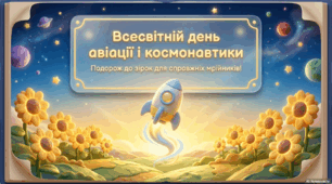 Презентація до Всесвітнього дня авіації та космонавтики.