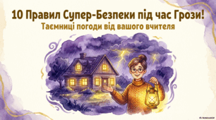 Презентація "10 правил супер-безпеки під час грози"