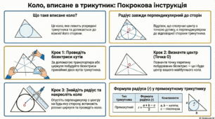 🔥 Вписане коло в трикутник: пояснення + задачі + тести