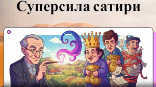 Суперсила сатири (до уроку "Павло Глазовий. Гуморески «Провидіння», «Допитливий син», «Чому букви різні», «Приманка».")