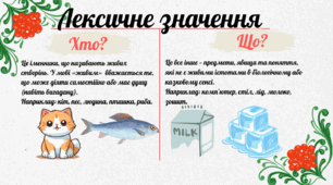 Презентація на тему: "Іменник: морфологічні ознаки та відмінювання". Теоретичний блок. Інтерактивний ігровий слайд