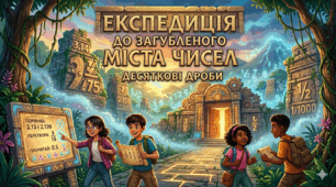 Експедиція до загубленого міста чисел Децима (десяткові дроби: запис, перетворення, читання, порівняння)