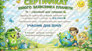 День Землі (сертифікат + афіша)