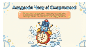 Інформатика "Вчимося ставити нагадування. Рух і час". Урок №27
