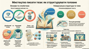 Тези прочитаної науково-пізнавальної статті. Мистецтво писати тези