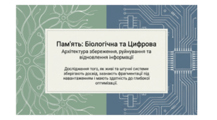 Презентація «Фрагментована пам’ять» (Біологічна та цифрова)