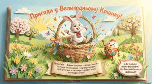 презентація. Пригоди у великодньому кошику.