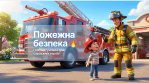 Пожежна безпека для дітей (1–4 класи та дошкільнята): презентація + ігри та ситуації (НУШ)