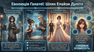 Бернард Шоу. «Пігмаліон». Динаміка образу Елайзи Дулітл.