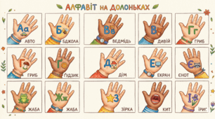 Абетка "Кольорові долоньки"