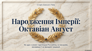 Рим: від республіки до імперії. Октавіан Август