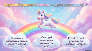 Ранкова зустріч "9 квітня- День єдинорога"