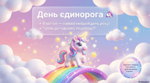 Ранкова зустріч "9 квітня- День єдинорога"