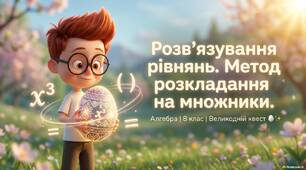 Розв’язування рівнянь, які зводяться до квадратних. Метод розкладання многочлена на множники.