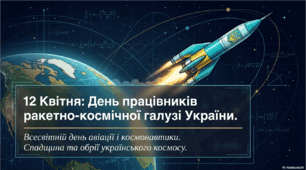 12 квітня - День працівників ракетно-космічної галузі України, Всесвітній день авіації та космонавтики