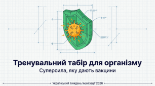 Український тиждень імунізації — 2026: Інтерактивний урок для учнів 5-9 класів