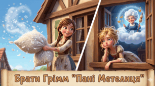 Презентація "Брати Грімм "Пані Метелиця"