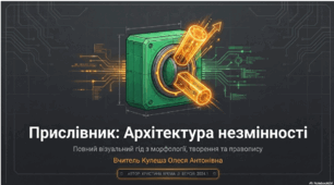 Узагальнення та систематизація знань учнів 7 класу з теми «Прислівник».Презентація.
