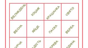 Гра "Великоднє бінго"