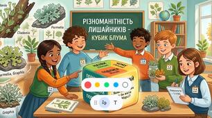 Кубик Блума "Різноманітність лишайників"