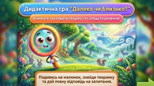 Дидактична гра «Далеко чи близько?»