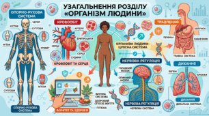Узагальнення з теми «Організм людини»