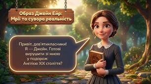Шарлотта Бронте «Джейн Ейр» Історія сироти Джейн Ейр на тлі суспільства. Романтичні мрії Джейн Ейр і сувора реальність. Презентація+Робочий аркуш+ Відео