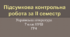 Підсумкова контрольна робота з української літератури за ІІ семестр. ГР4. 7 клас