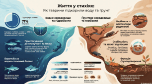 Пристосування тварин до водного та грунтового  середовищ існування