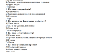 5 клас Історія України Узагальнення за розділом IІ. «Людина як особистість і  особа. Громадський простір. Спільноти людей.»